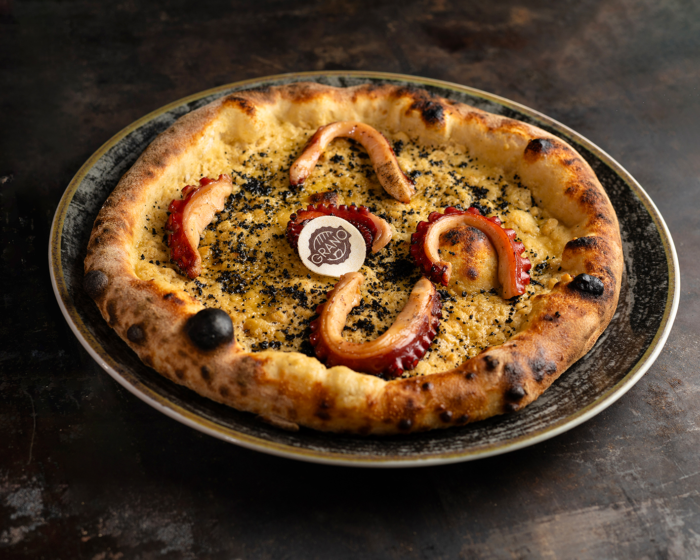 pizza lievito madre e polpo